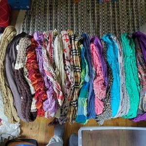 HUGE lot of scarves